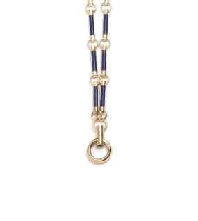 Lapis Stone Hanging Clockweight Chain