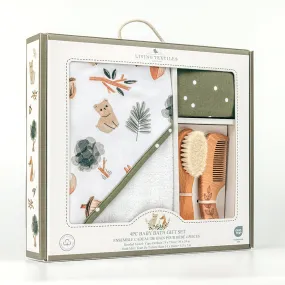 Living Textiles 4pc Baby Bath Gift Set - Forest Retreat