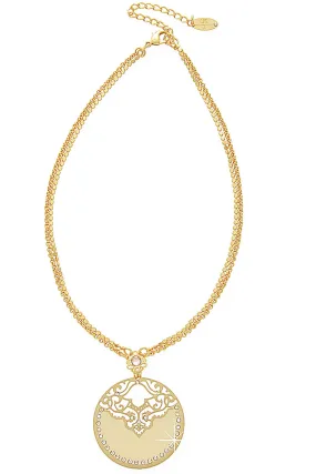 LK DESIGNS Banana Gold Harem Pendant