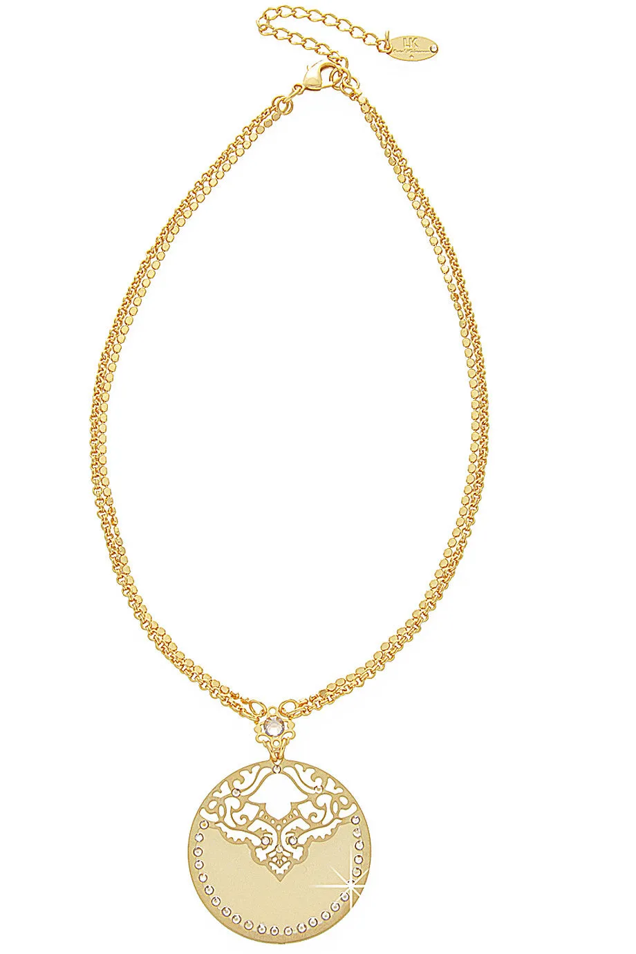 LK DESIGNS Banana Gold Harem Pendant