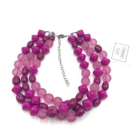 Magenta Violet Mix Morgan Necklace