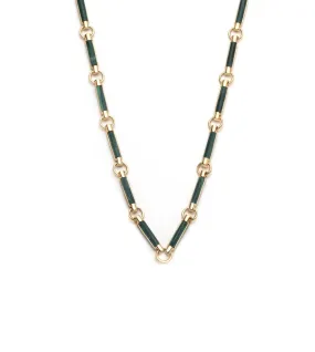 Malachite Stone Chain Choker