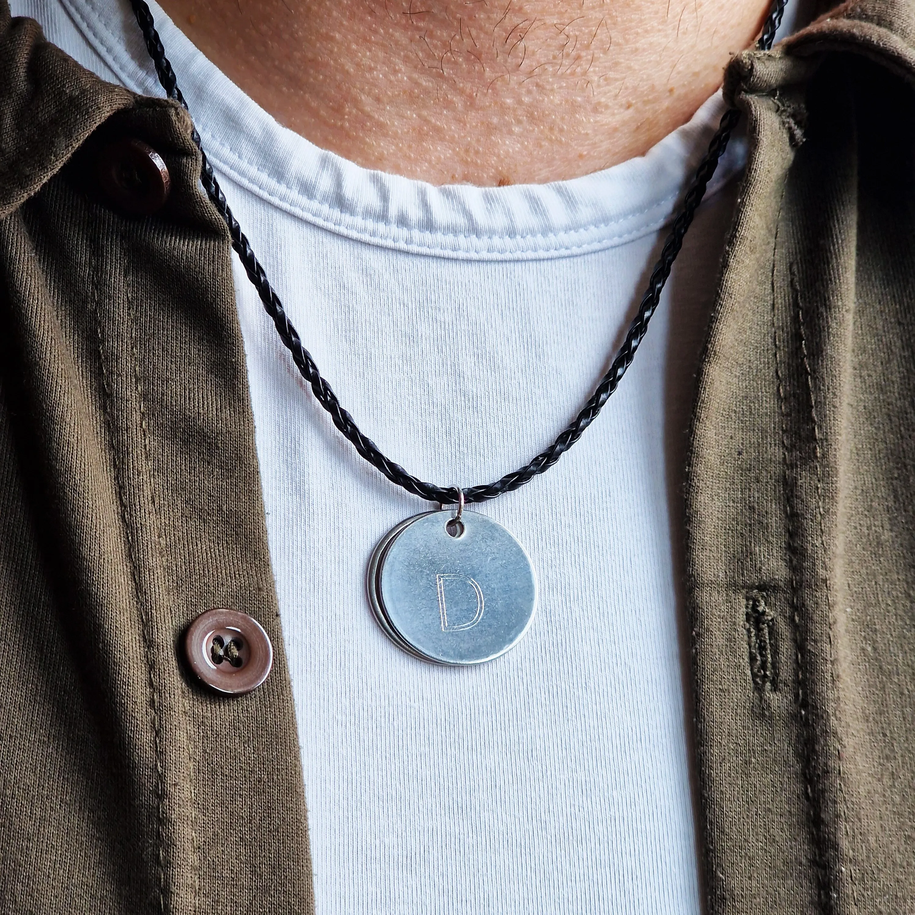 Men's Personalised Anniversary Secret Photo Necklace