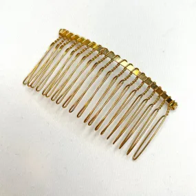 Millinery Gold Metal Hair Comb