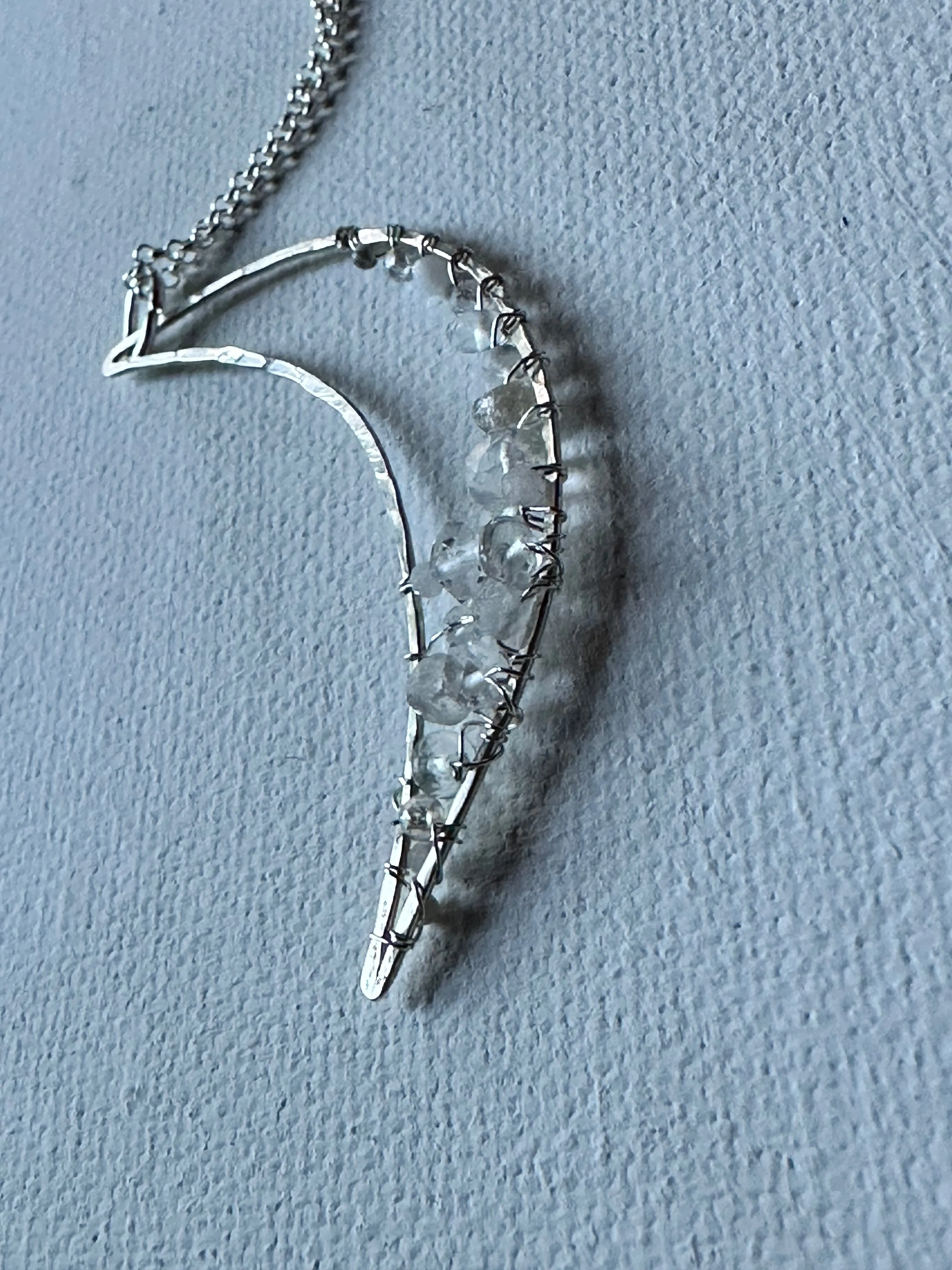 Moon and Crystal Necklace