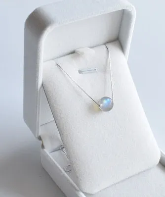 Moonstone Silver Necklace