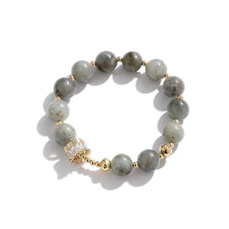 Moonstone Small Waist Transfer Bead Bracelet Women Design Small Light Luxury