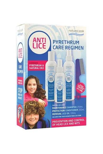 Natural Look Anti-Lice Pyrethrum Care Regimen Treatment Pack