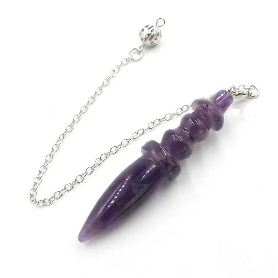 Natural Stone Egyptian Crystal Pendulum - Divination and Reiki