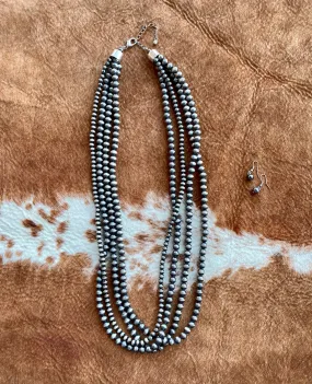 Navajo Style Faux Pearl Layered