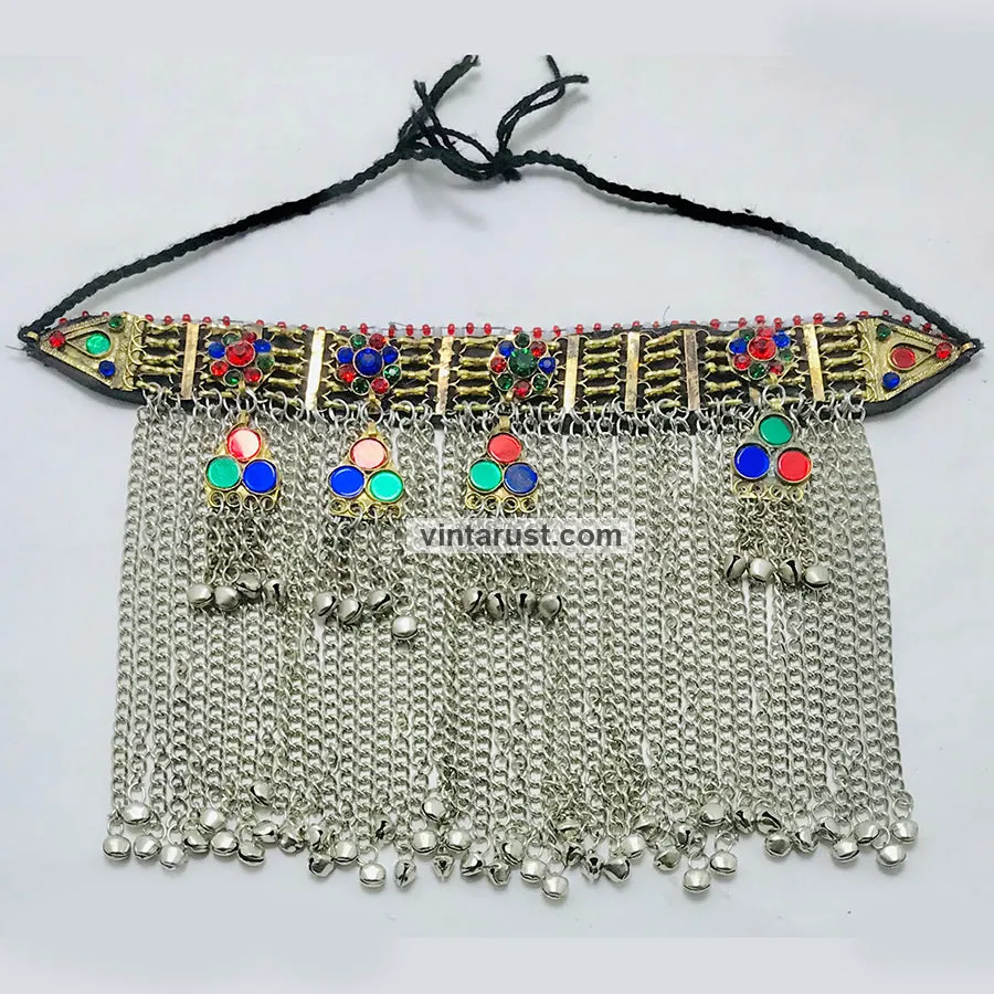 Nomadic Collar Choker Necklace With Dangling Bells