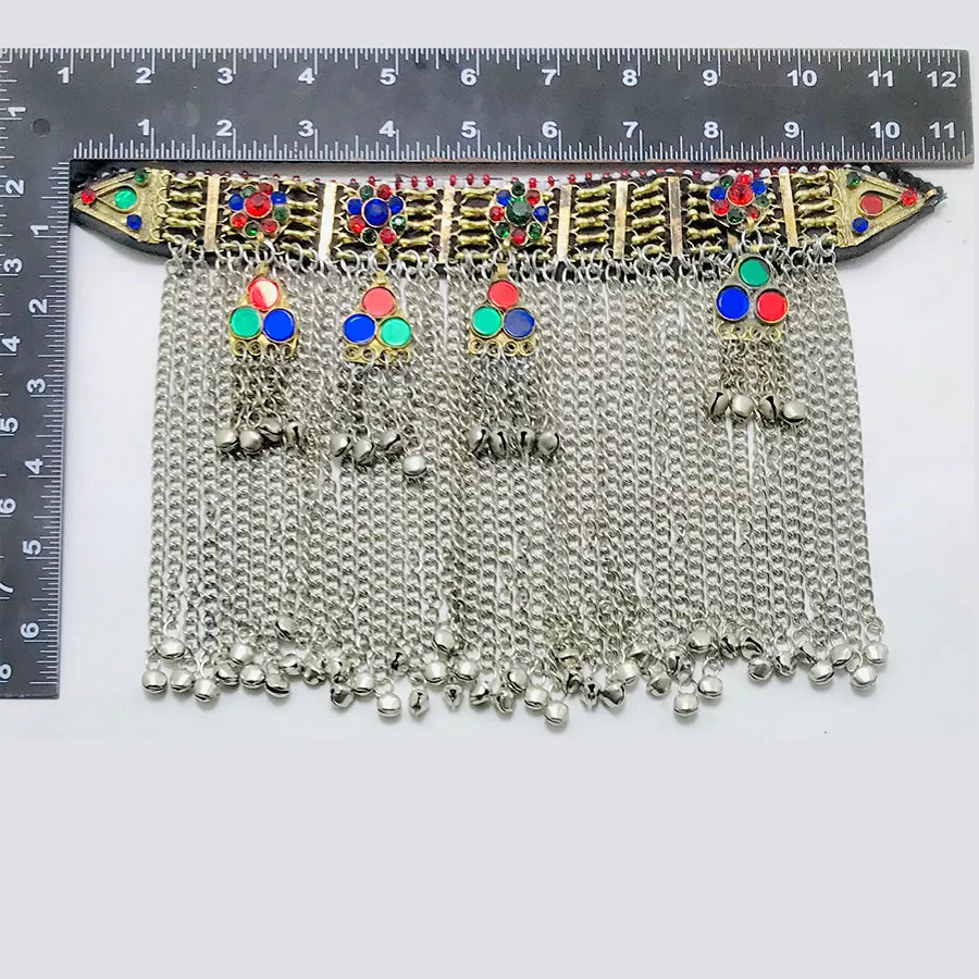 Nomadic Collar Choker Necklace With Dangling Bells