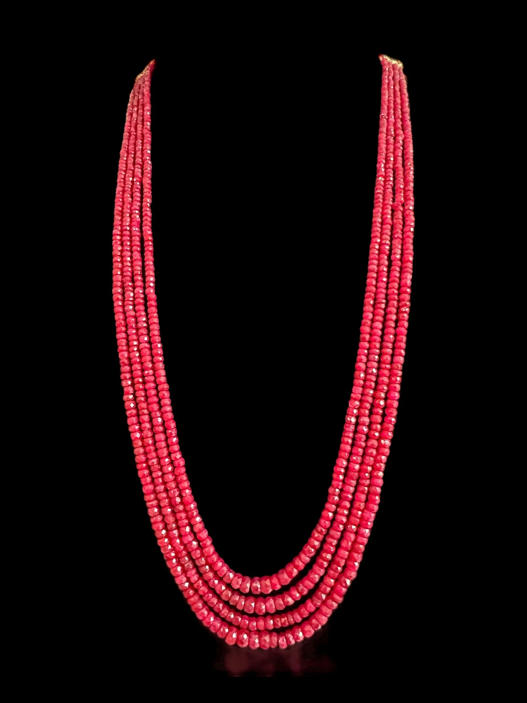 NS293R RUBY  beads necklace ( READY TO SHIP )