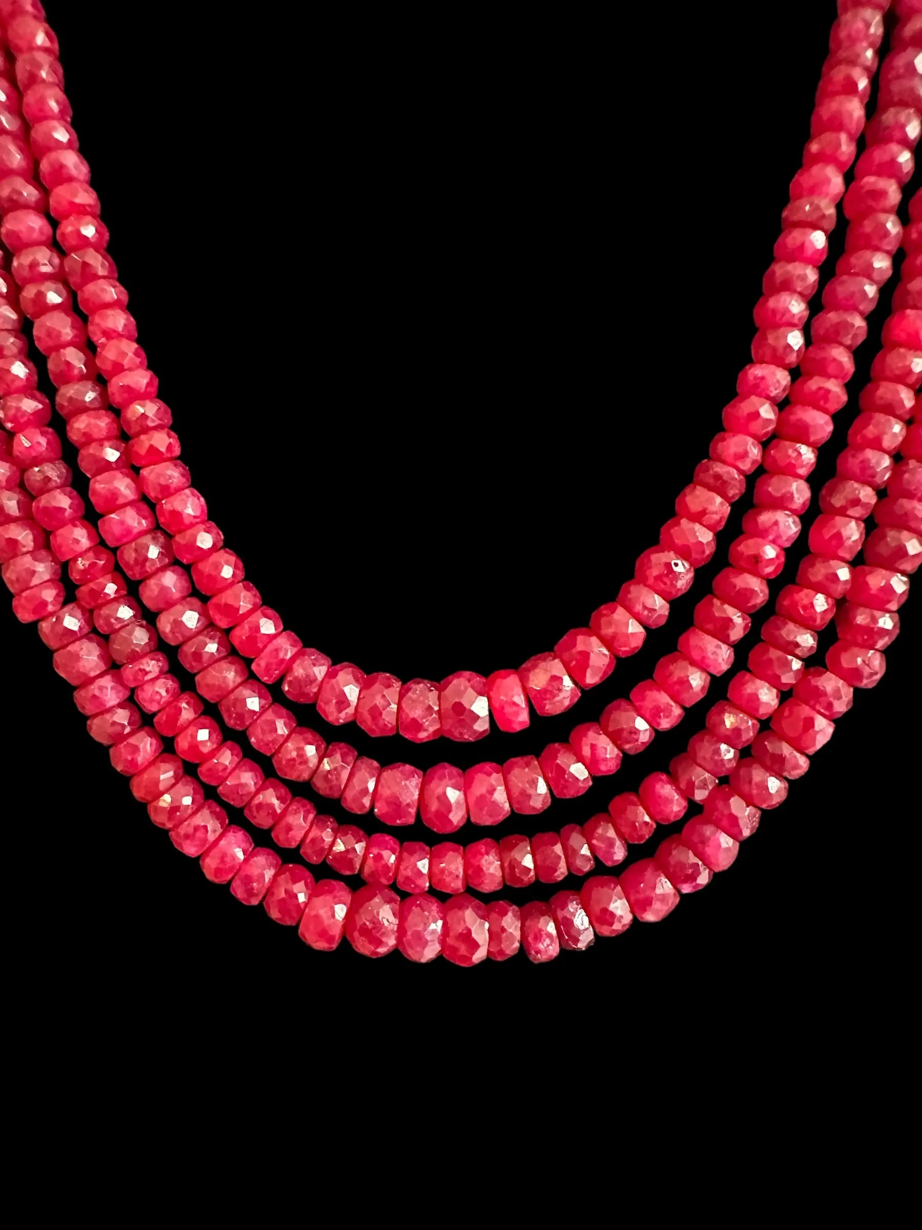 NS293R RUBY  beads necklace ( READY TO SHIP )