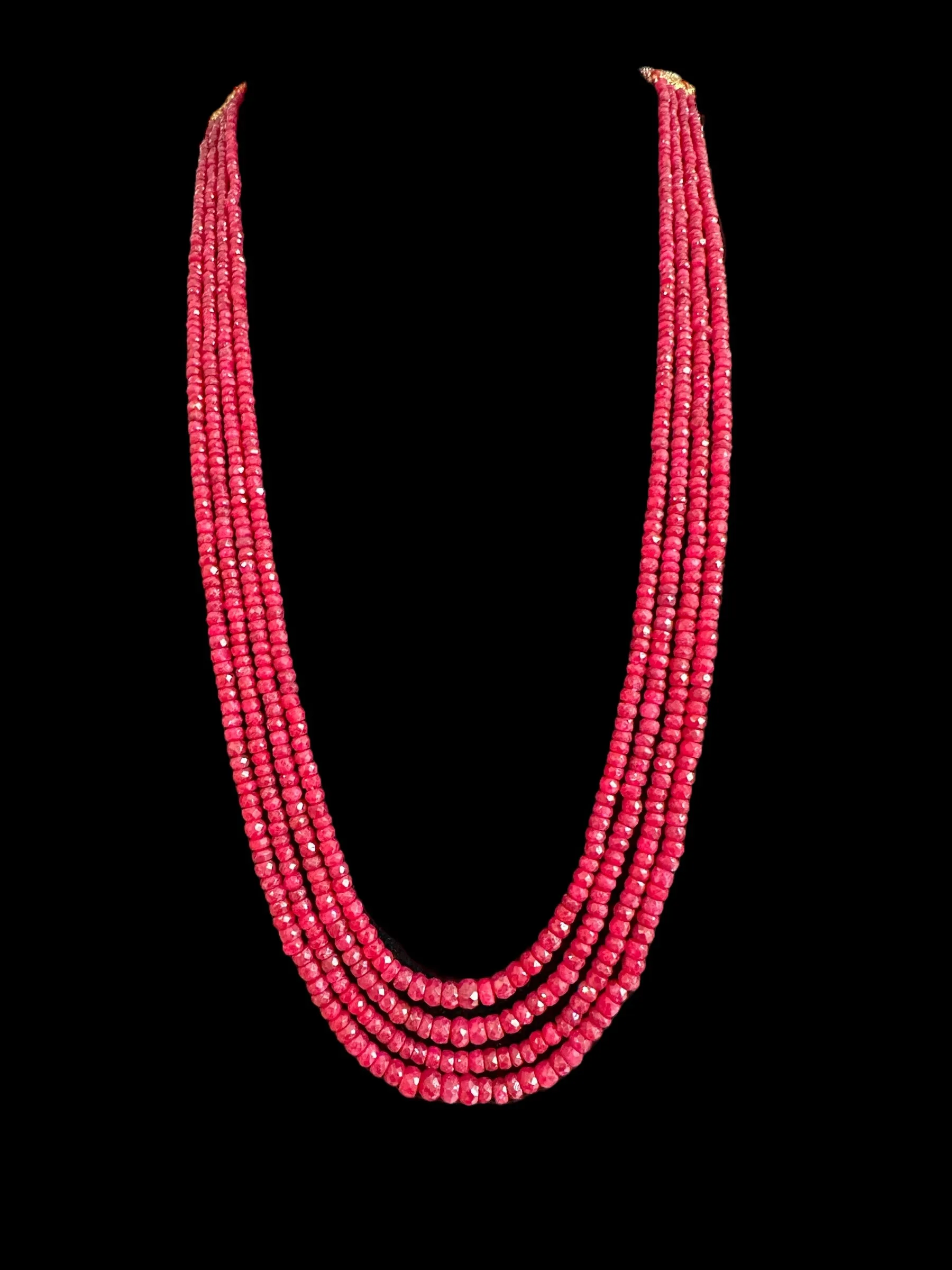 NS293R RUBY  beads necklace ( READY TO SHIP )