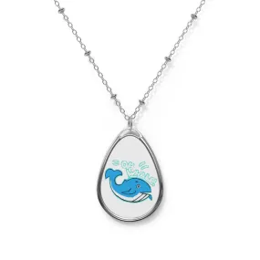 Oh Whale Oval Necklace