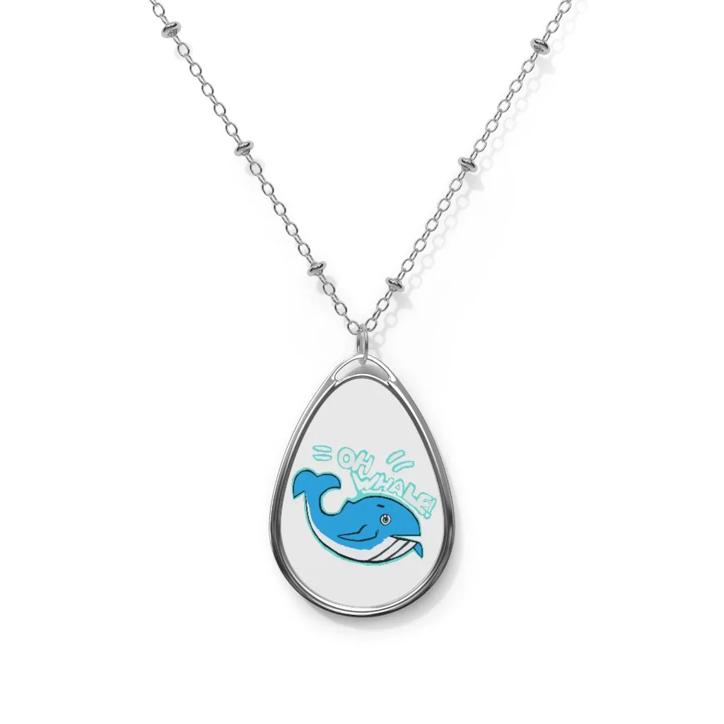 Oh Whale Oval Necklace