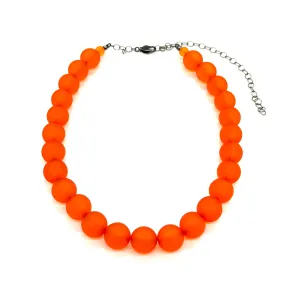 Orange Frosted Marco Necklace