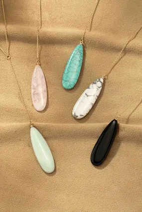 Oval Stone Necklace