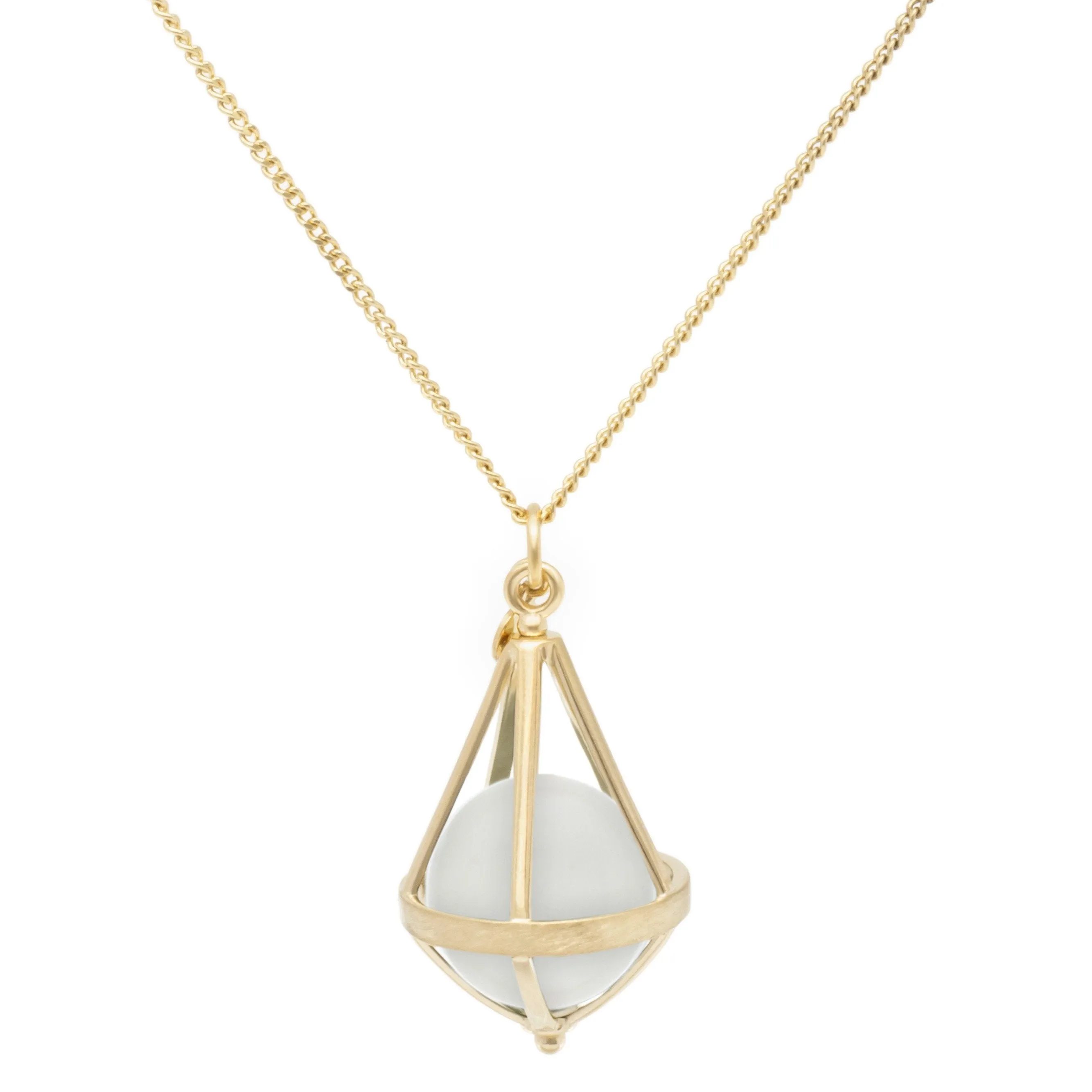 Pentagonal Cage Necklace | Multiple Options