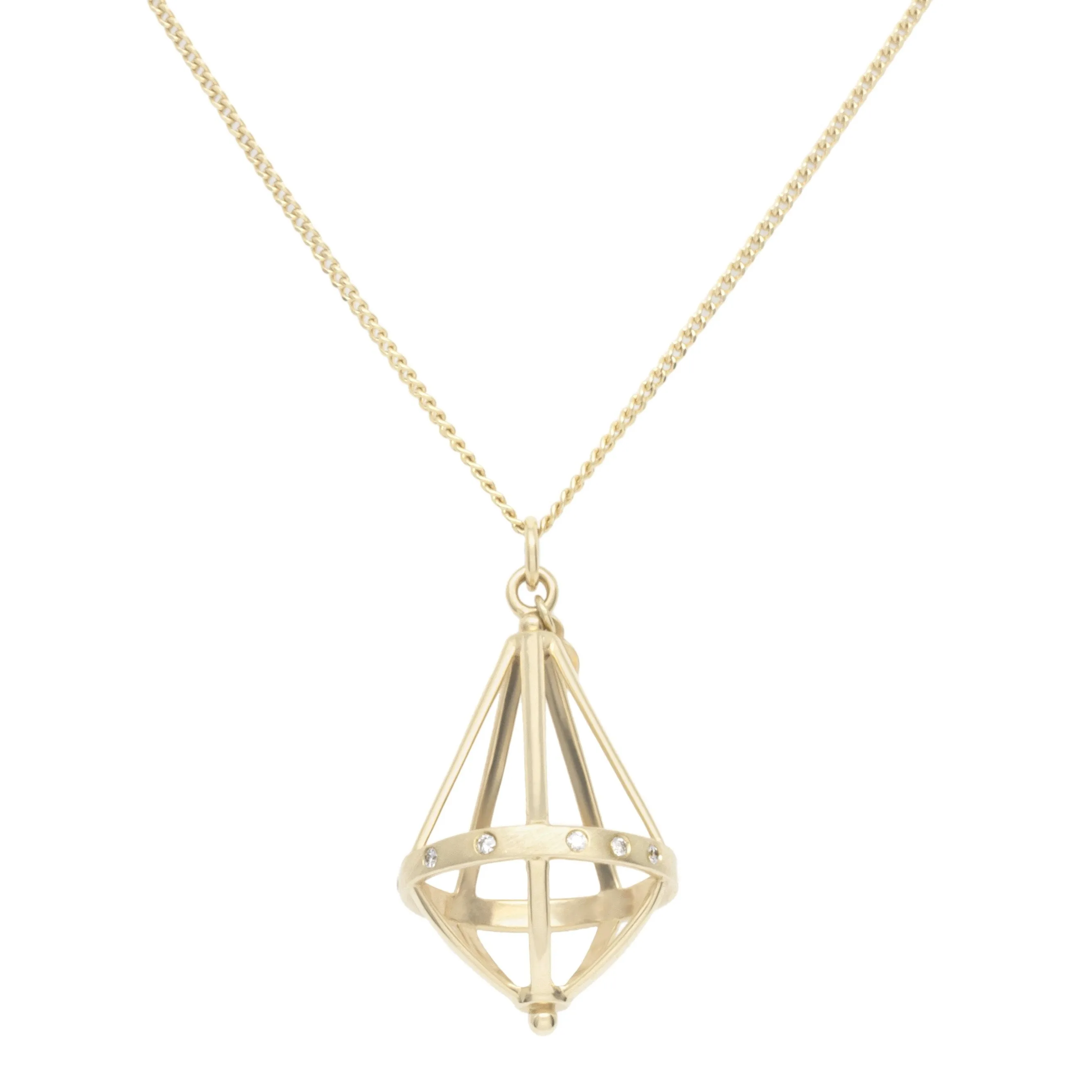 Pentagonal Cage Necklace | Multiple Options