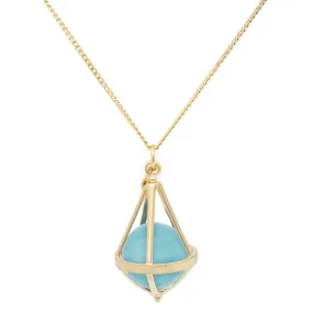 Pentagonal Cage Necklace | Multiple Options