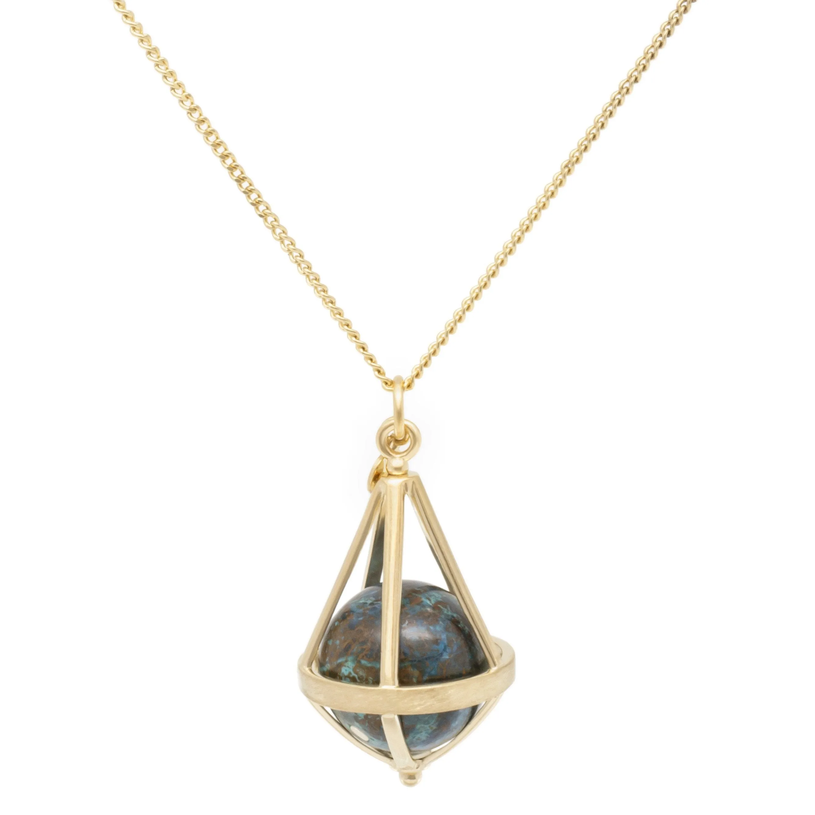 Pentagonal Cage Necklace | Multiple Options