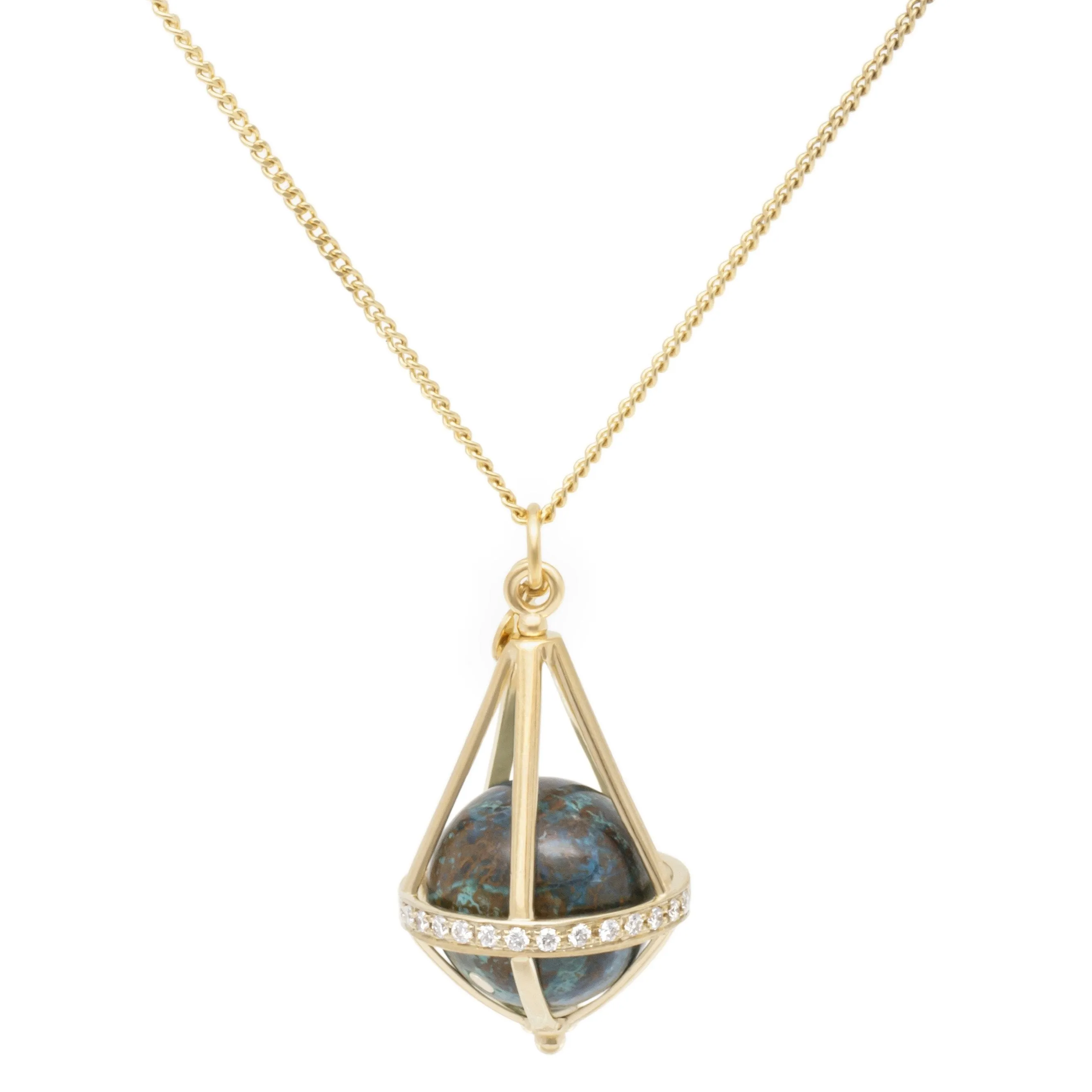 Pentagonal Cage Necklace | Multiple Options