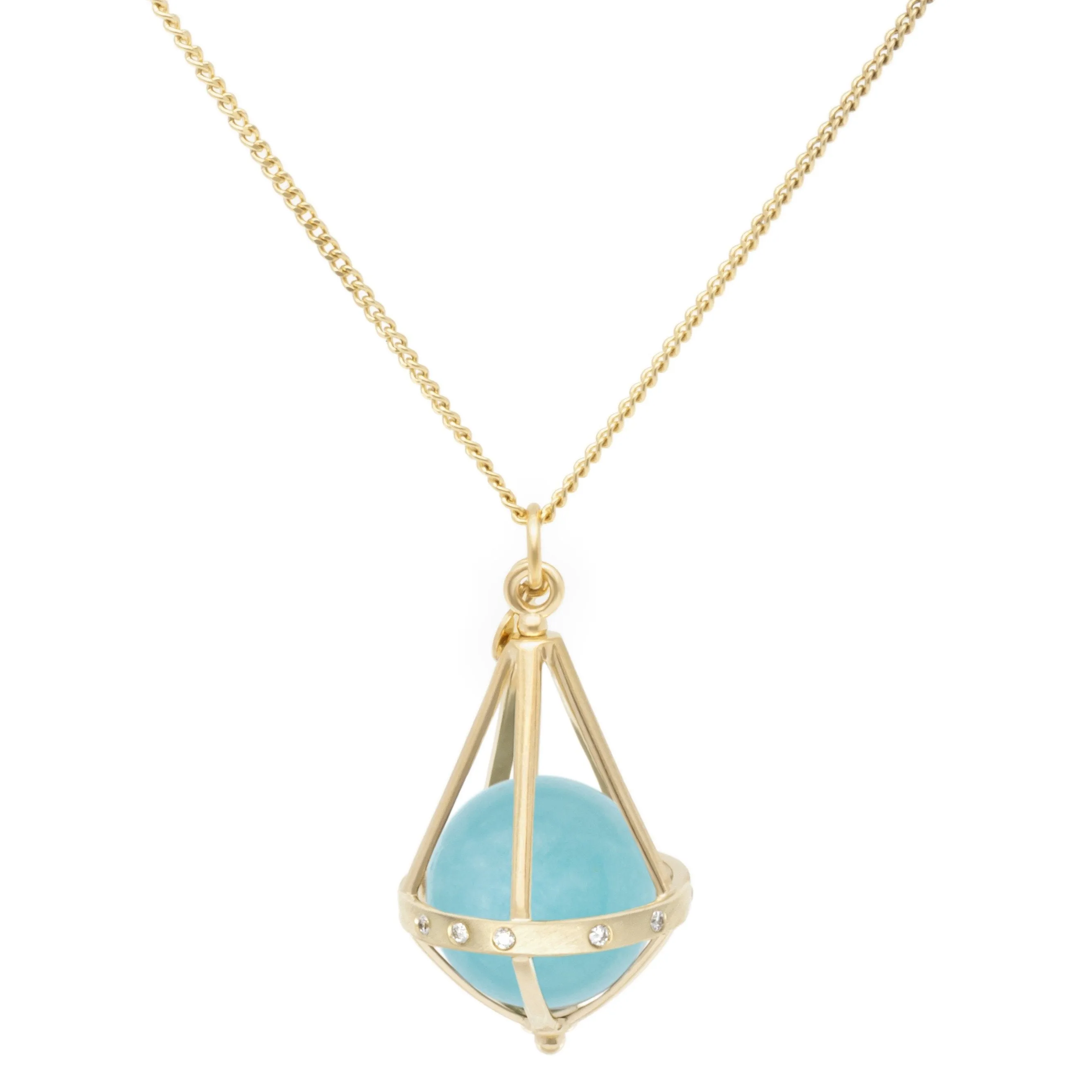 Pentagonal Cage Necklace | Multiple Options