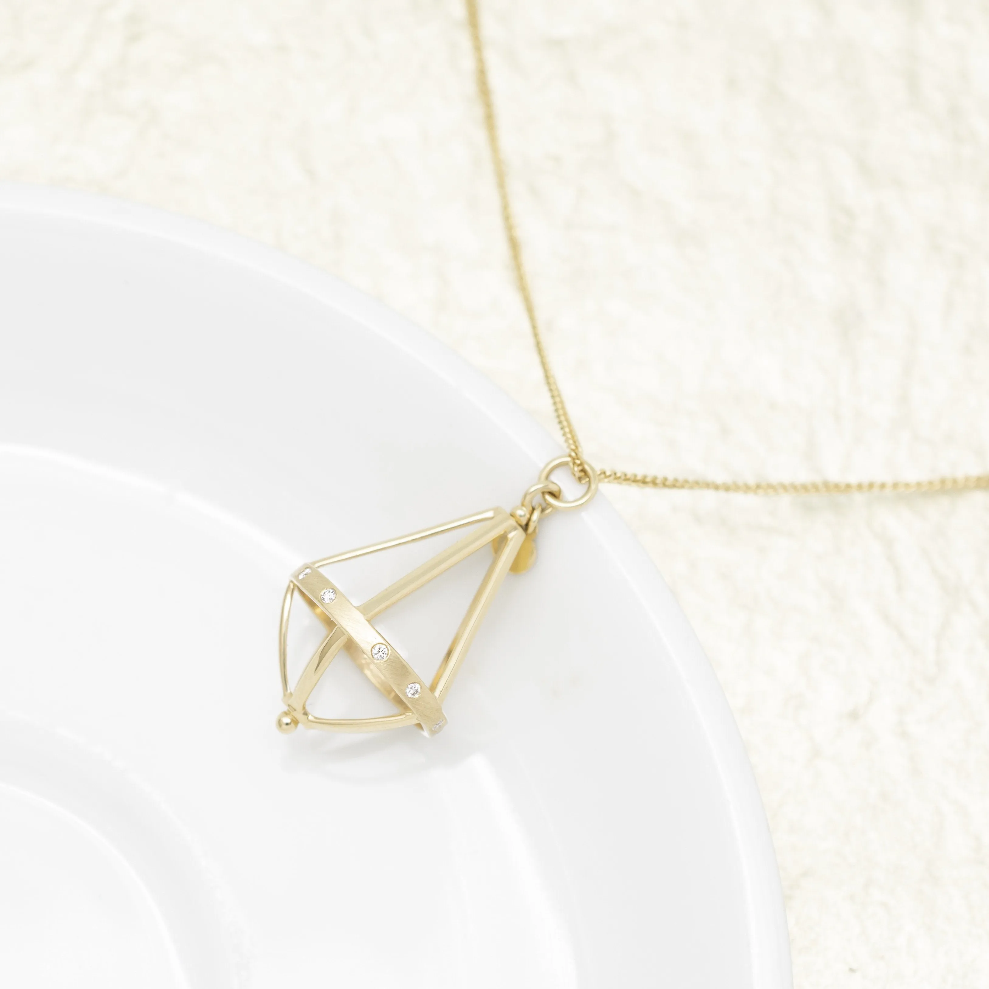 Pentagonal Cage Necklace | Multiple Options