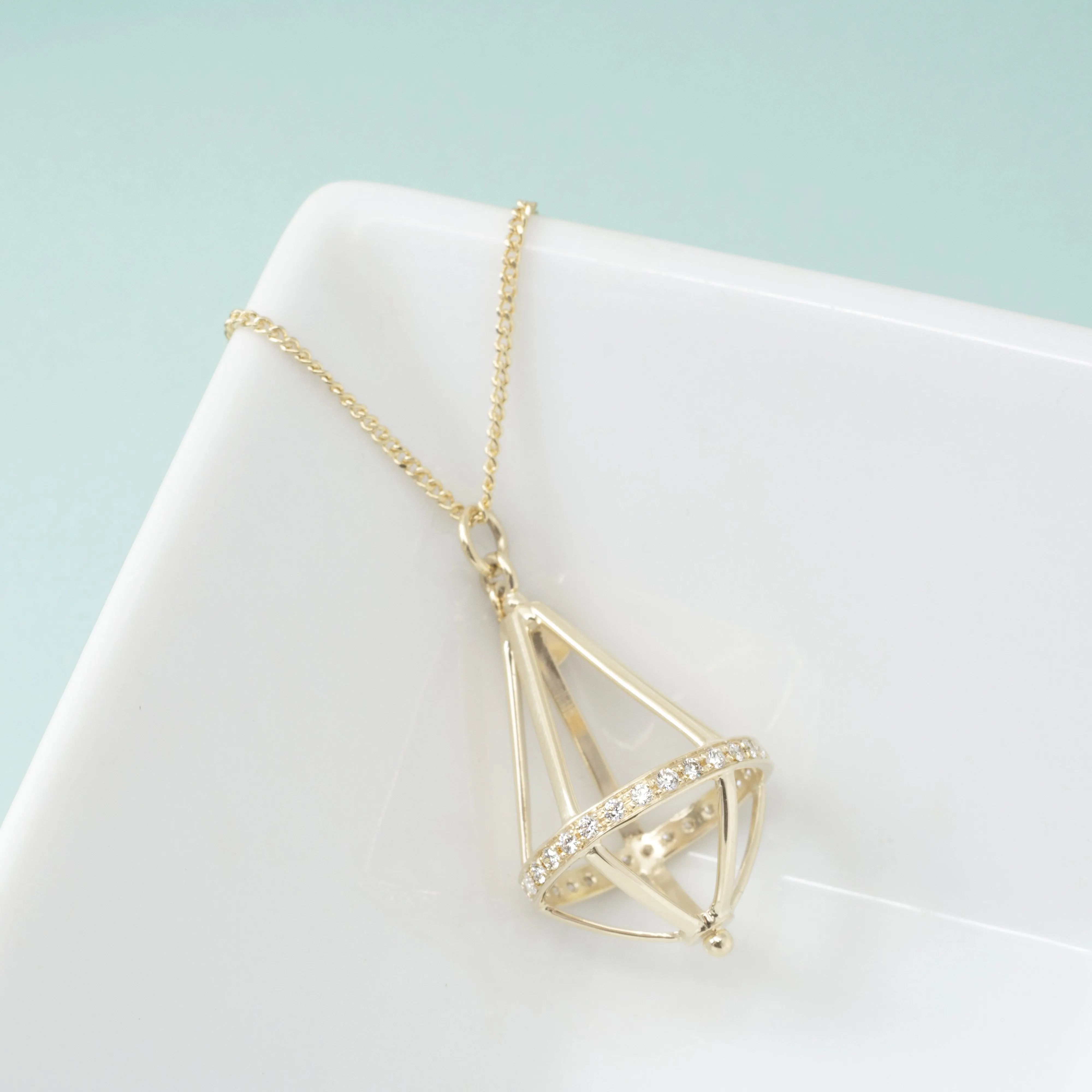 Pentagonal Cage Necklace | Multiple Options