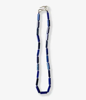 R.ALAGAN/RECTANGLE STONE NECKLACE(LAPIS LAZULI)