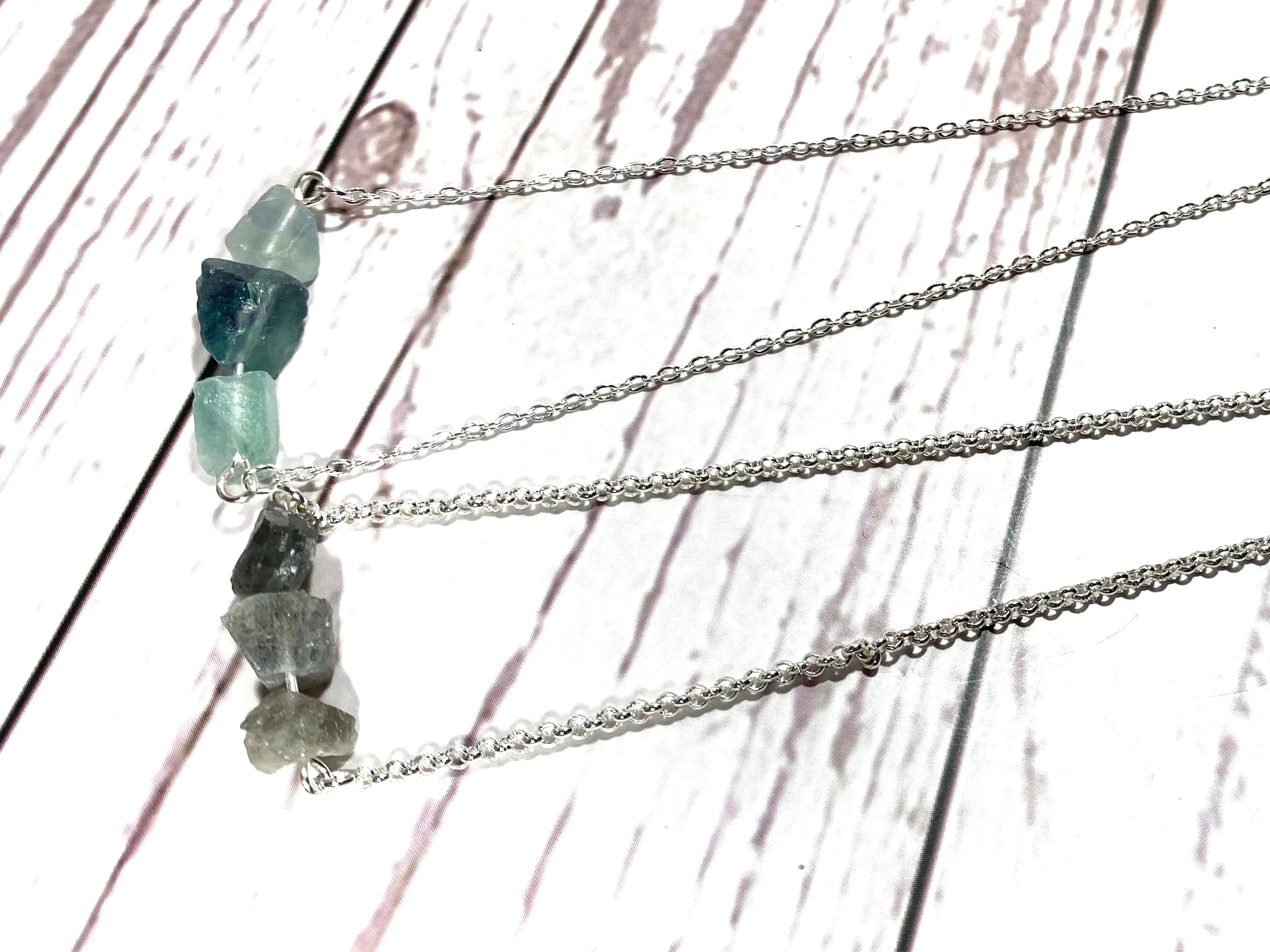 Raw Crystal Necklace - Dainty Adjustable Choker Necklace