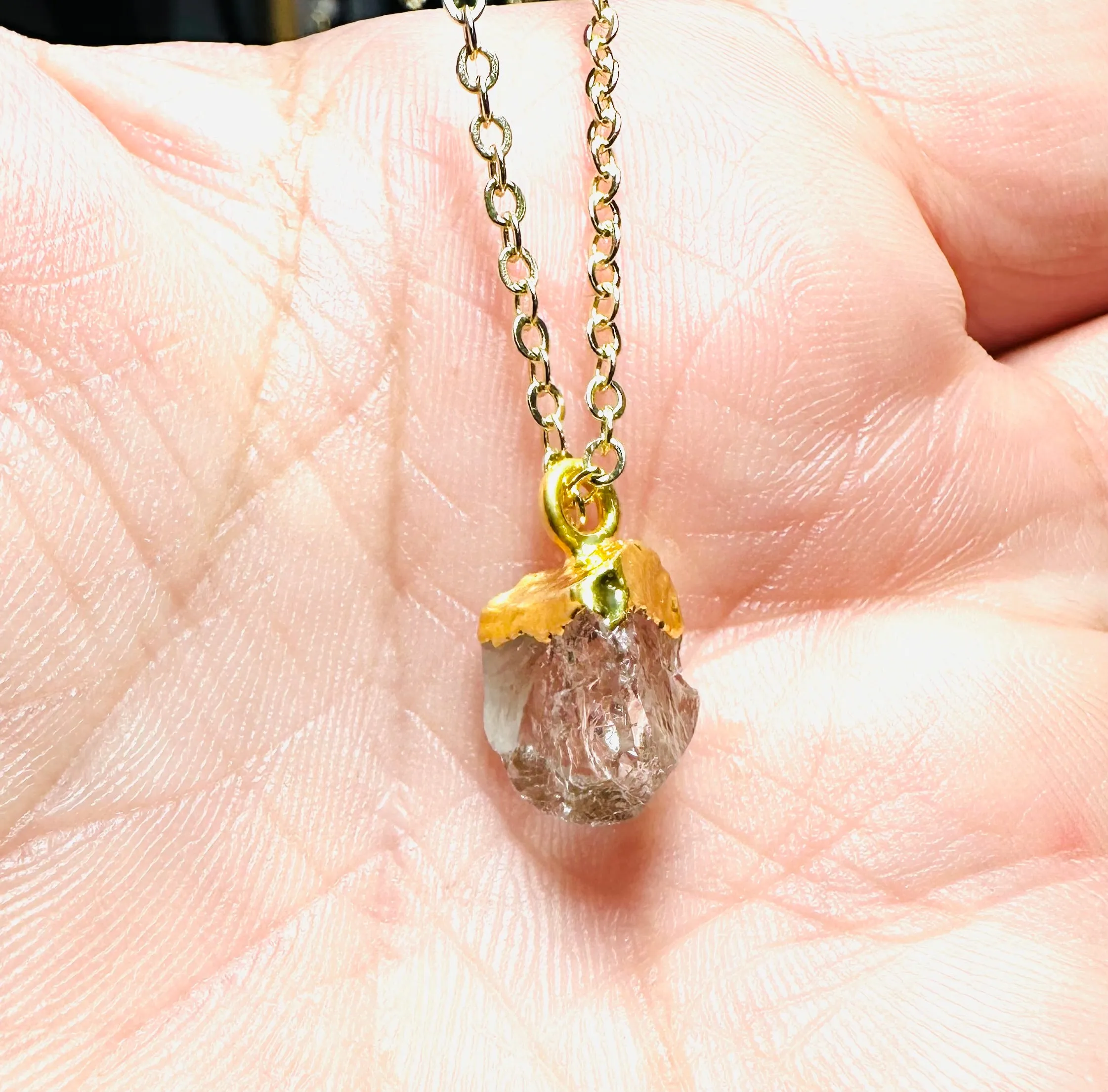 Raw Gemstone Necklace/ Affordable Gifts