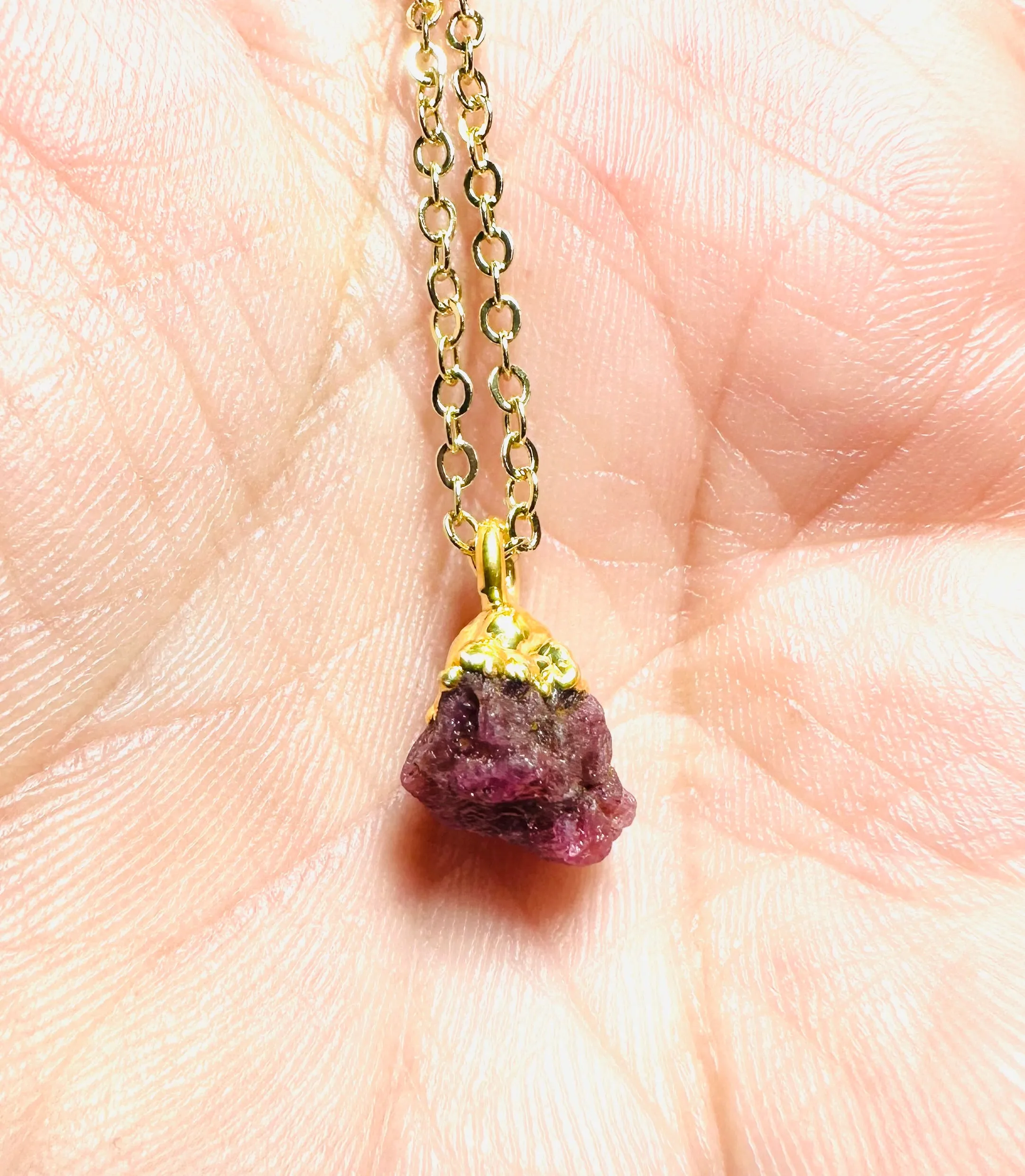 Raw Gemstone Necklace/ Affordable Gifts