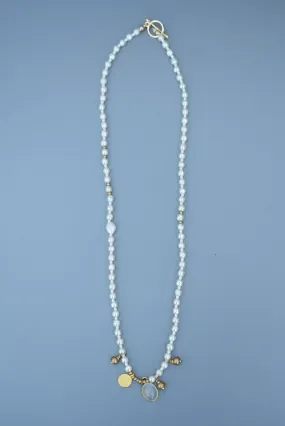 rocaille glass pearl necklace