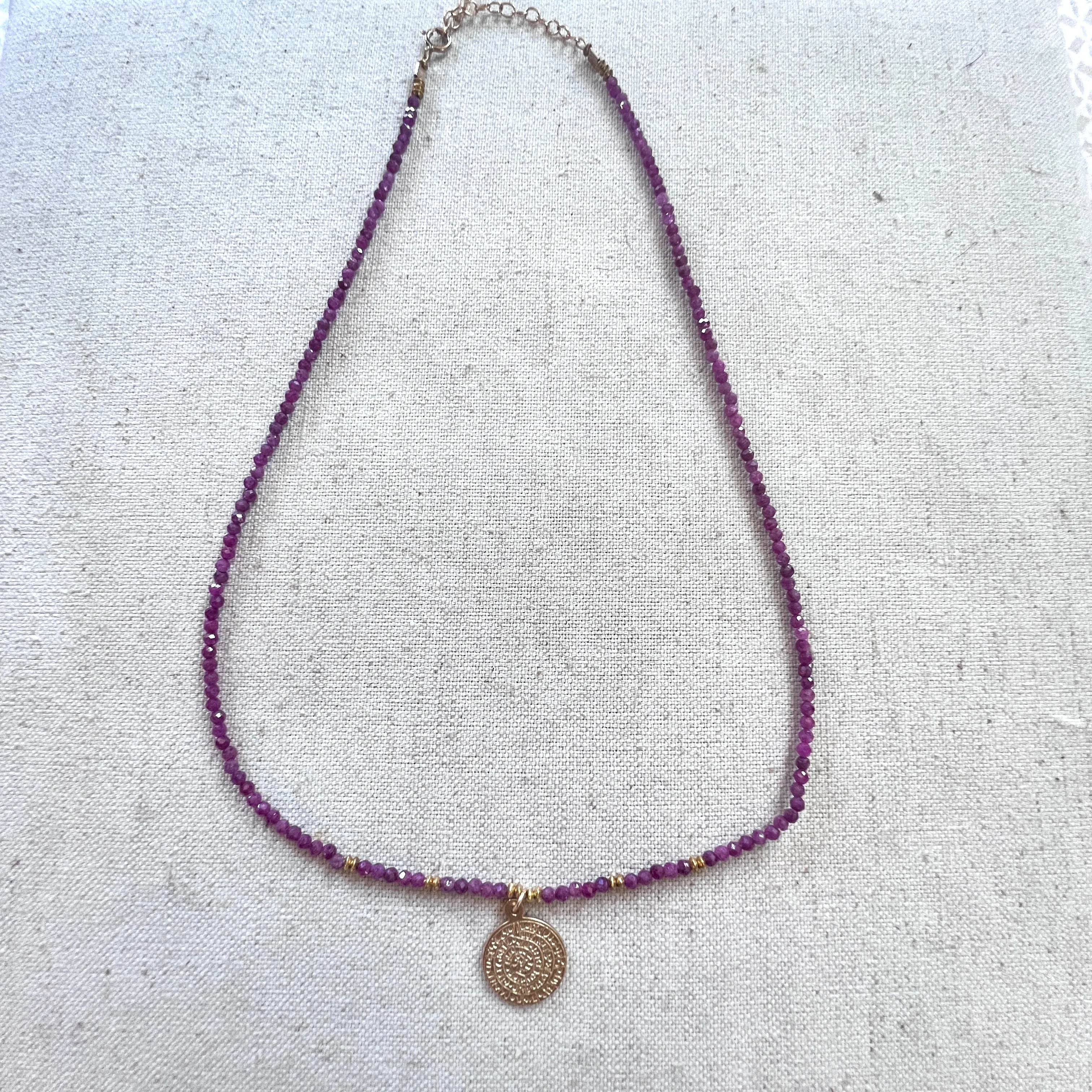 Ruby Around Necklace