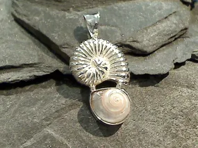 Sea Shell, Sterling Silver Small Pendant