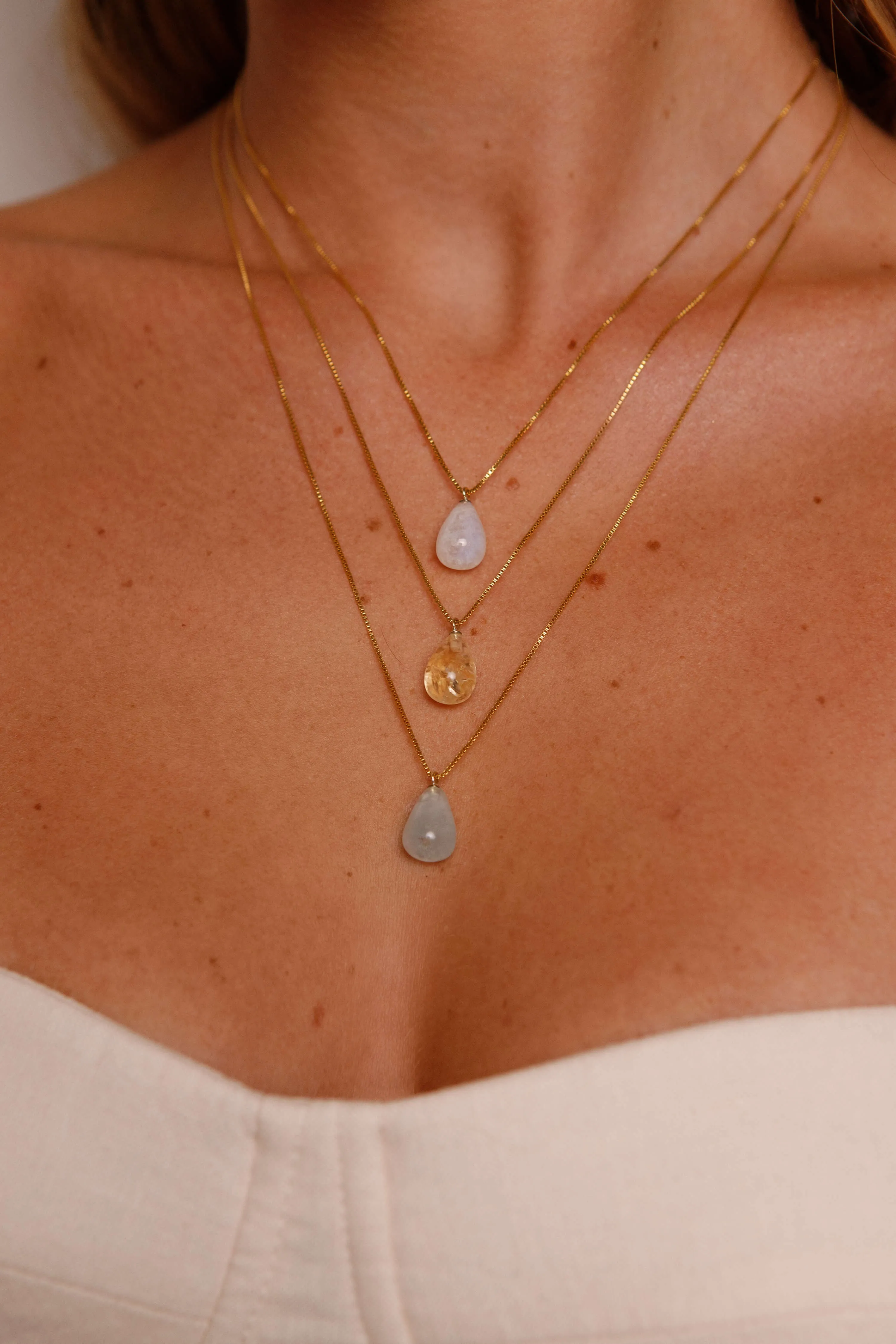 September Moonstone Necklace