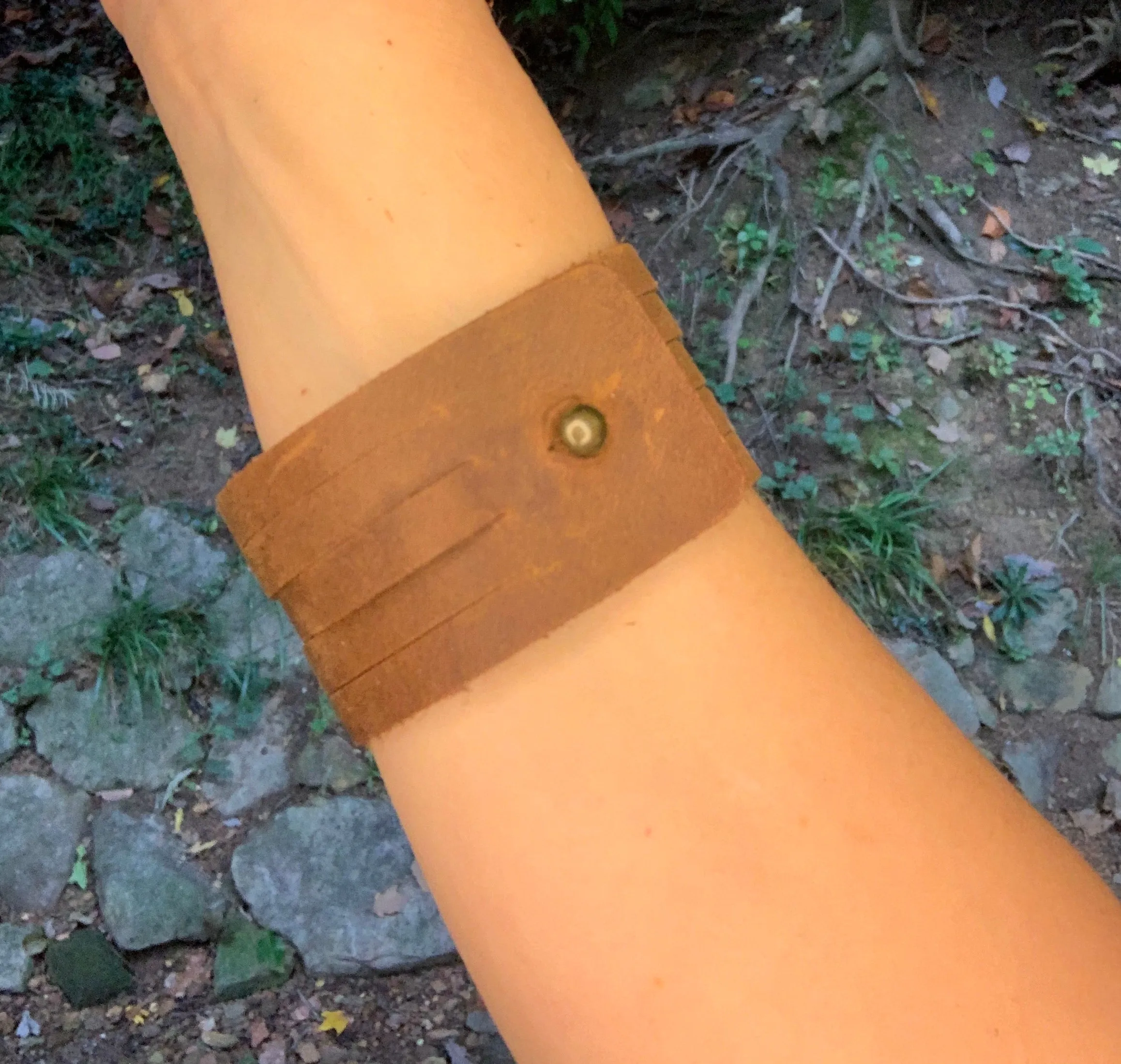 Shredded Leather Cuff