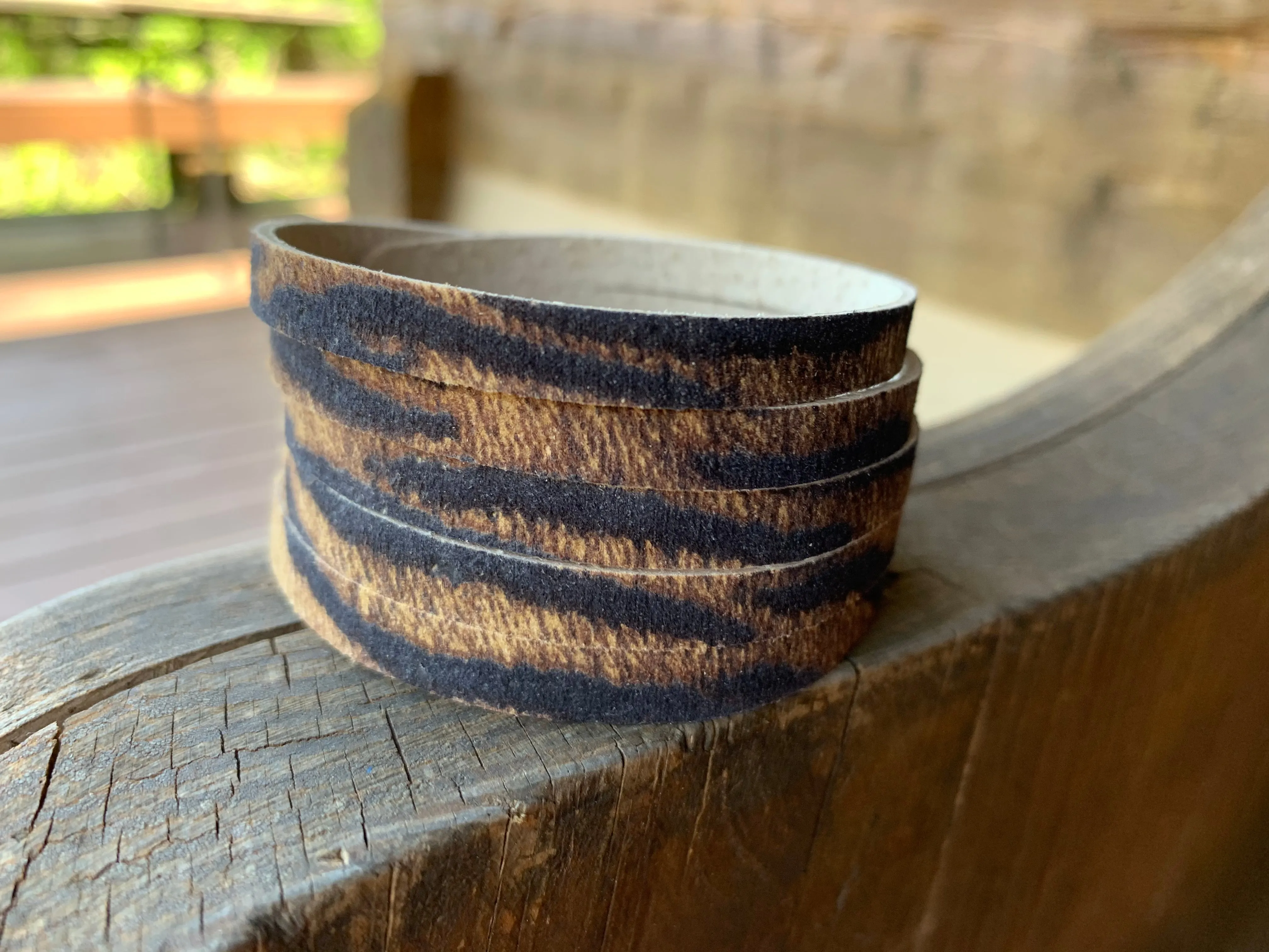 Shredded Leather Cuff