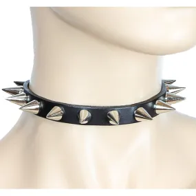 Skinny Cone Spiked Choker