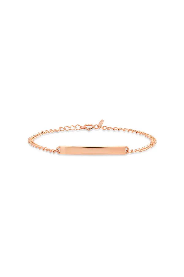 Solid Gold ID Bracelet