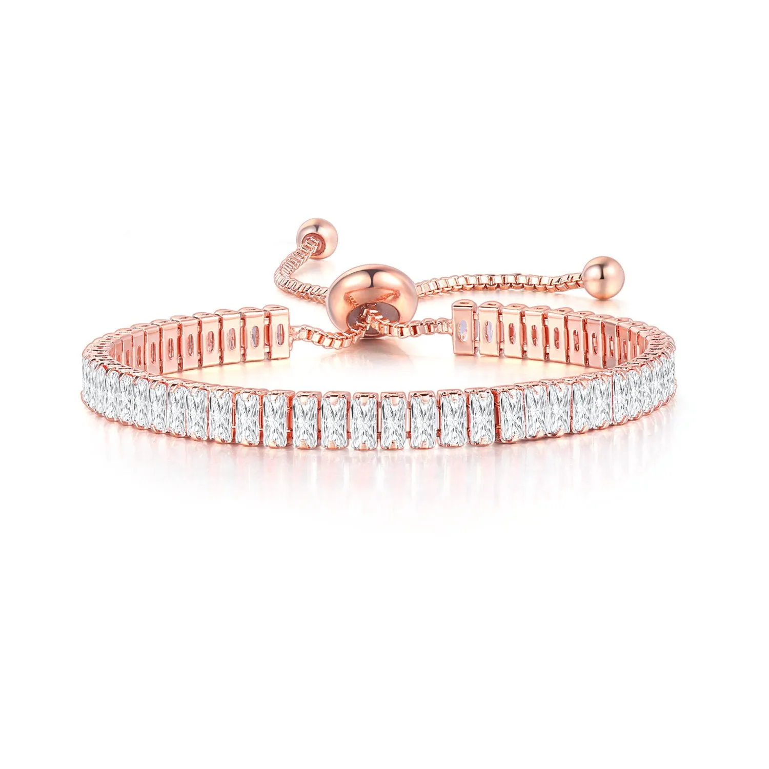 Square Zircon Full Diamond Adjustable Bracelet