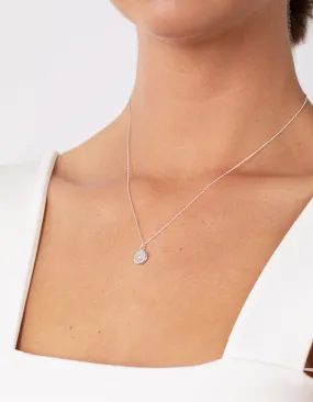 Sterling Silver Moonstone Pendant Necklace