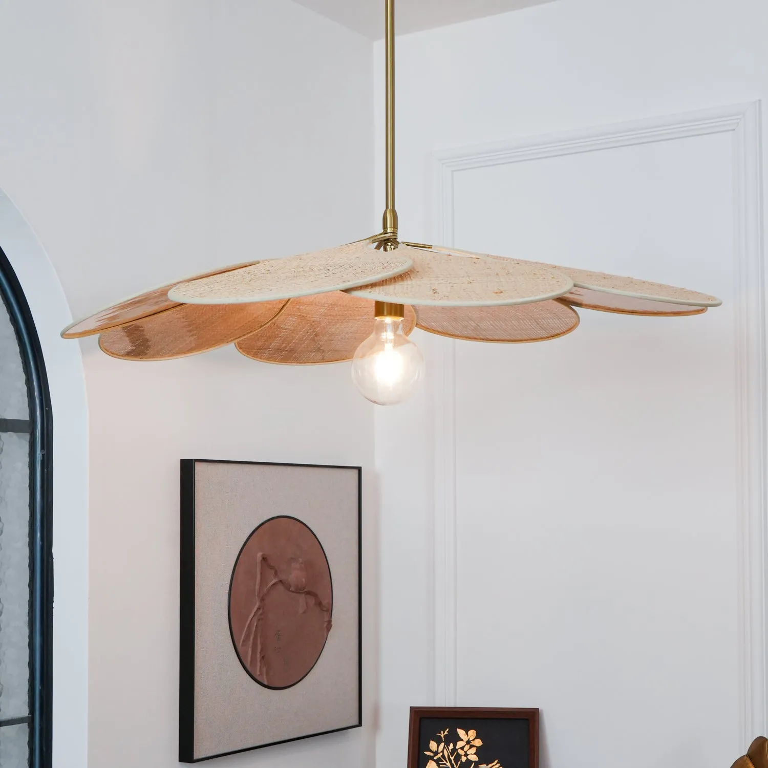 Tory Bloom Rattan Pendant Lamp