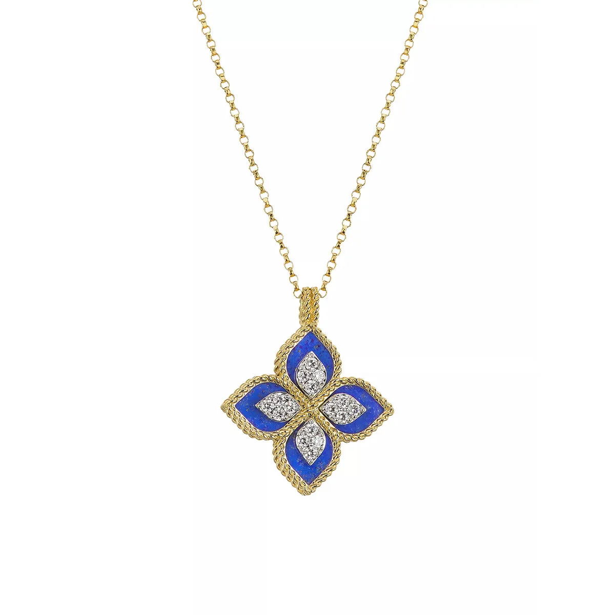 Venetian Princess Pendant with Lapis Lazuli and Diamonds