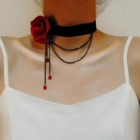 VenusFox Sexy Gothic Black Lace Choker