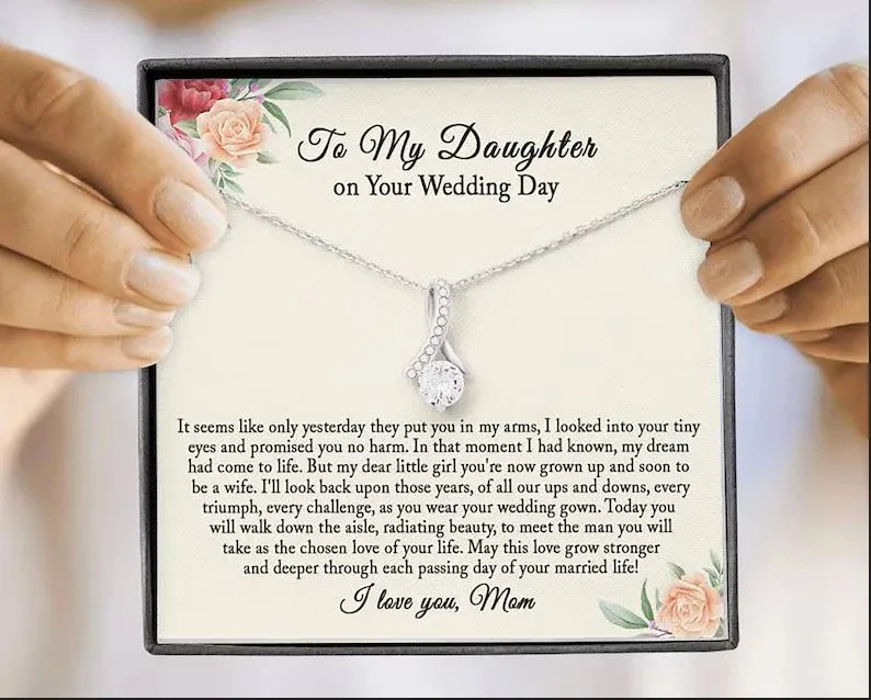 Wedding Gift for Bride from Mom, Bride Gift from Mom, Daughter Gift on Wedding Day