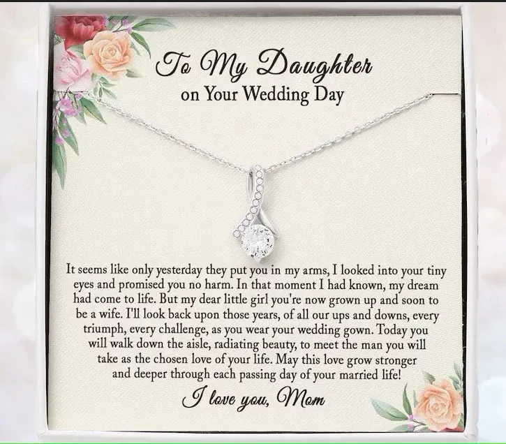 Wedding Gift for Bride from Mom, Bride Gift from Mom, Daughter Gift on Wedding Day